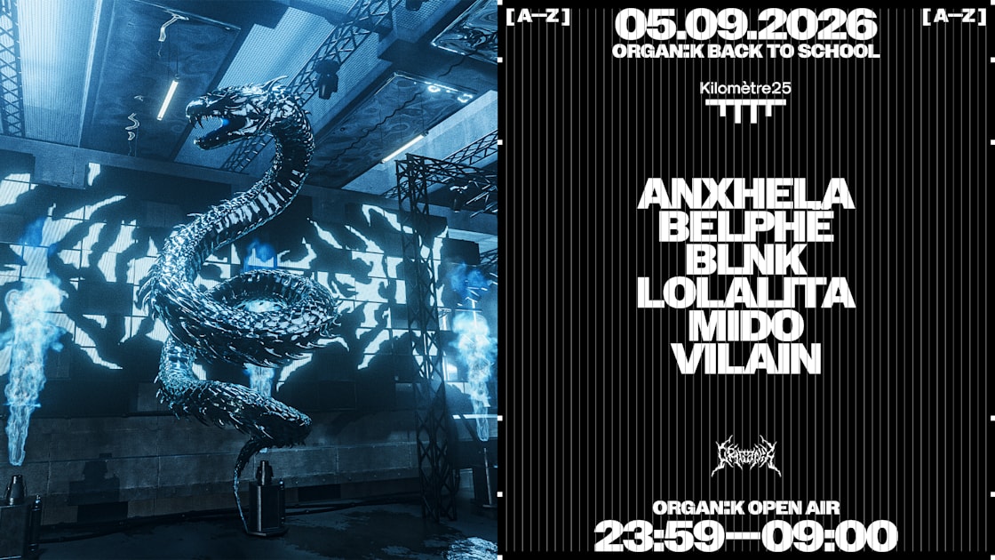 Affiche Organïk : Anxhela, Blnk, Lolalita, Vilain & More, Paris · Billets Shotgun