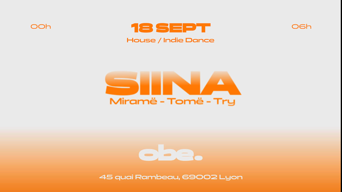 Obe. - Siina, Miramë, Try, Tomë