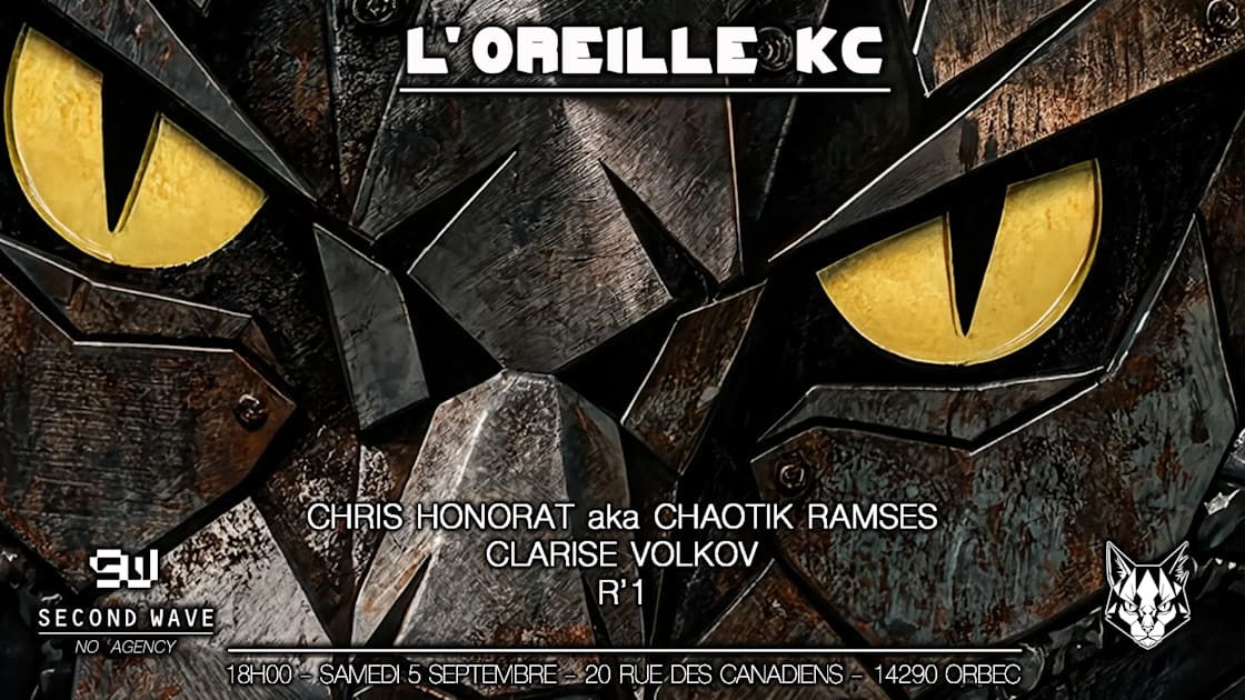Affiche Chris Honorat Aka Chaotik Ramses - Clarise Volkov - R'1, Caen · Billets Shotgun