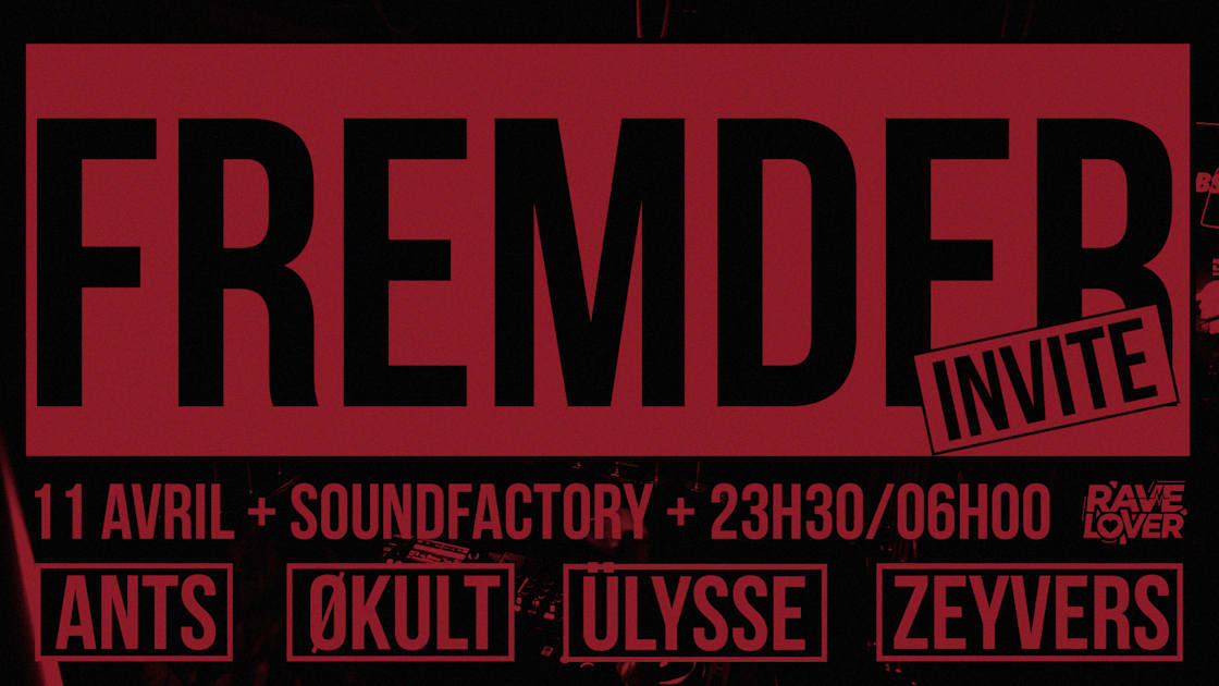 ÜLYSSE - Soirée techno le sam 11 avr. à Sound Factory