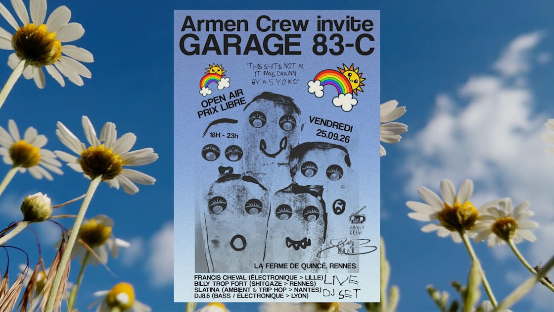 Affiche Armen Invite Garage 83-C, Rennes · Billets Shotgun