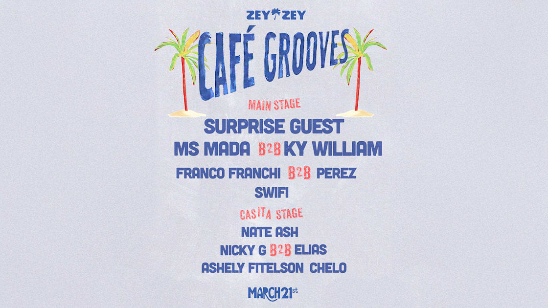 Café Grooves — 1 Year Anniversary, Miami · Shotgun Tickets