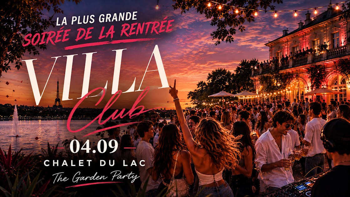 Affiche The Garden Party - Chalet Du Lac - Vendredi 4 Septembre, Paris · Billets Shotgun