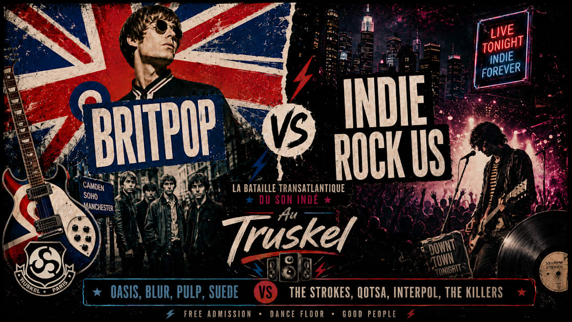 Djset - Britpop Vs Indierock Us - Truskel, Paris · Ingressos Shotgun