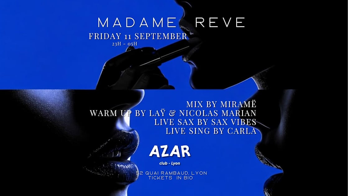 Madame Reve - Azar Club - 11.09.2026