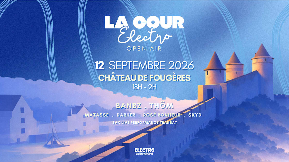 Affiche La Cour Électro, Fougères · Billets Shotgun