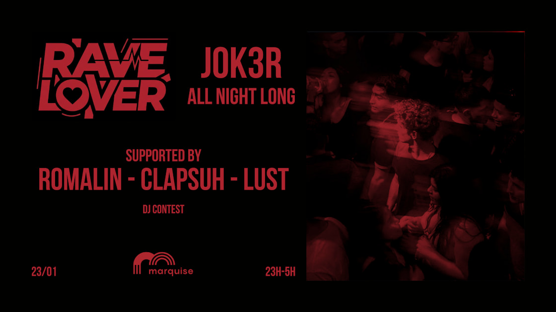 Flyer Rave Lover #3 - Jok3r All Night Long