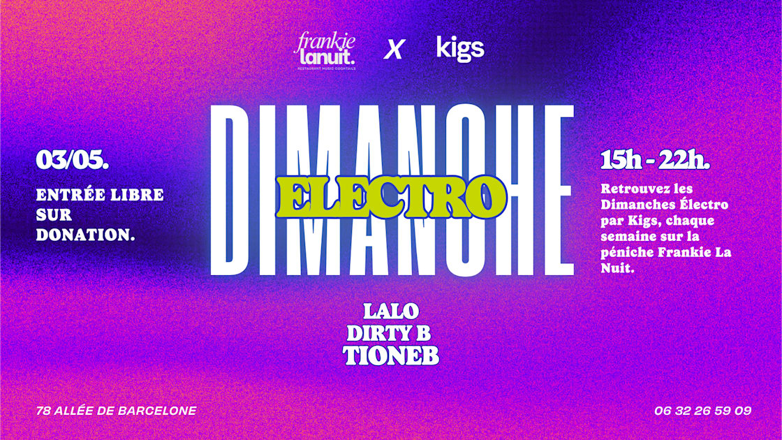 Tioneb - Soirée techno le dim 3 mai à Frankielanuit!