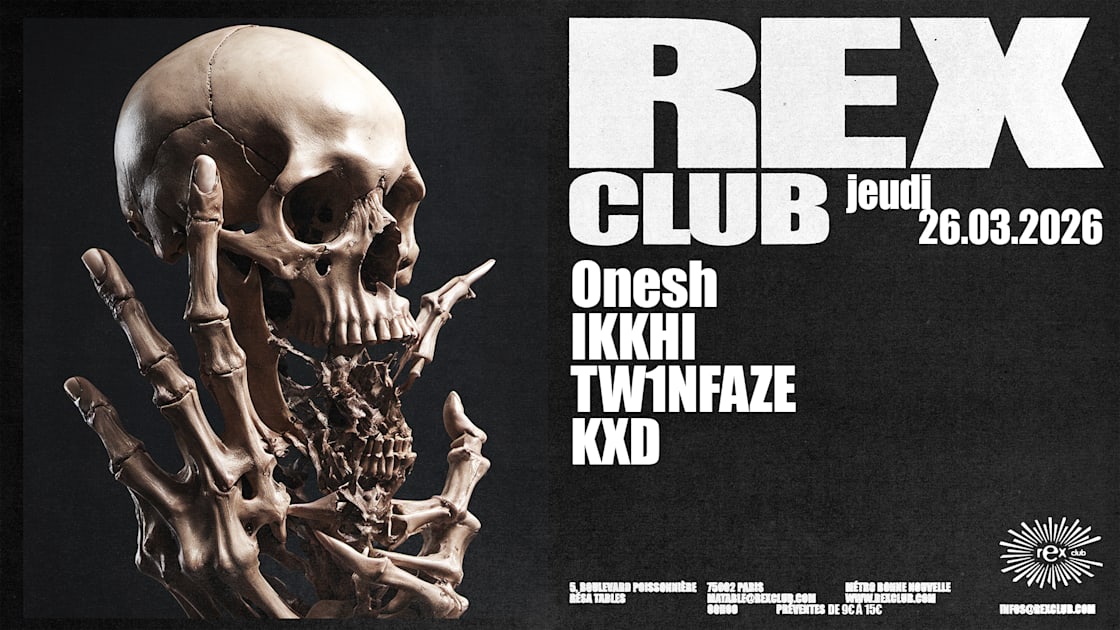 KXD - Soirée techno le jeu 26 mars à Rex Club