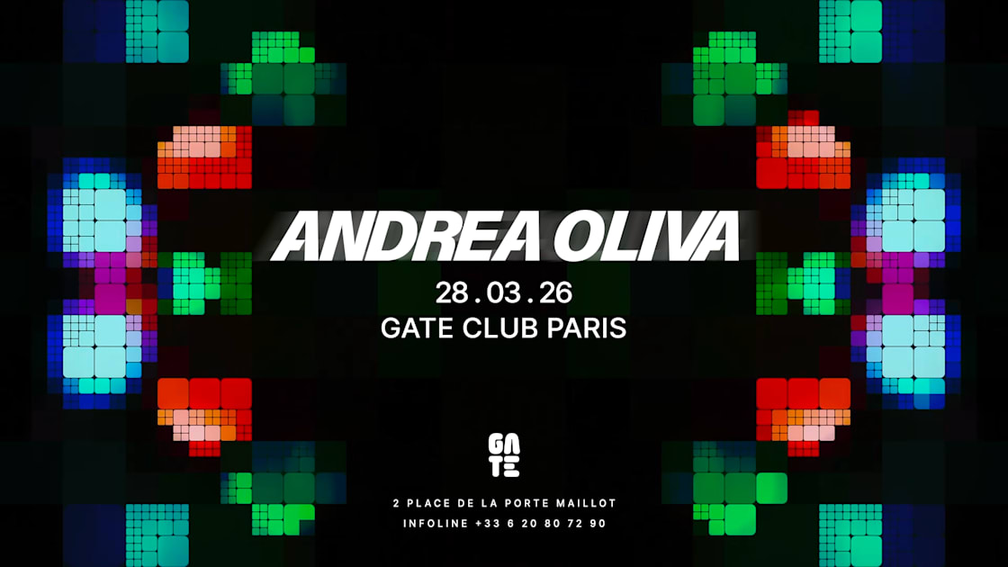 Andrea Oliva - Soirée techno le sam 28 mars à GATE CLUB PARIS
