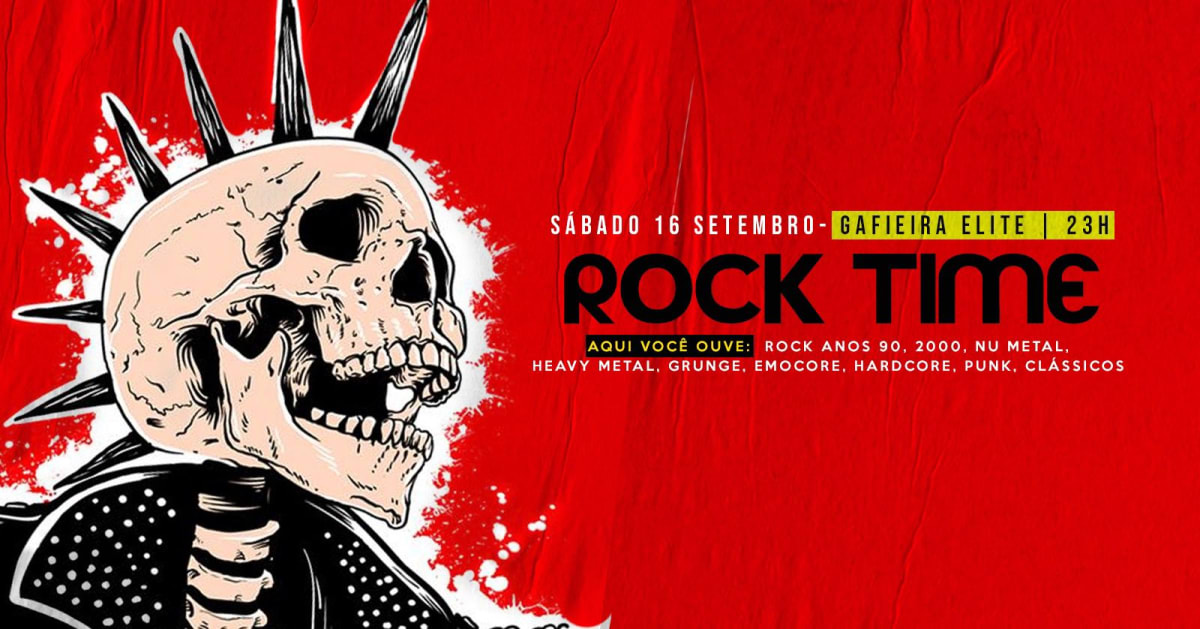 Rock Time | Rock De Todas As Épocas E Estilos, Rio De Janeiro · Billets ...