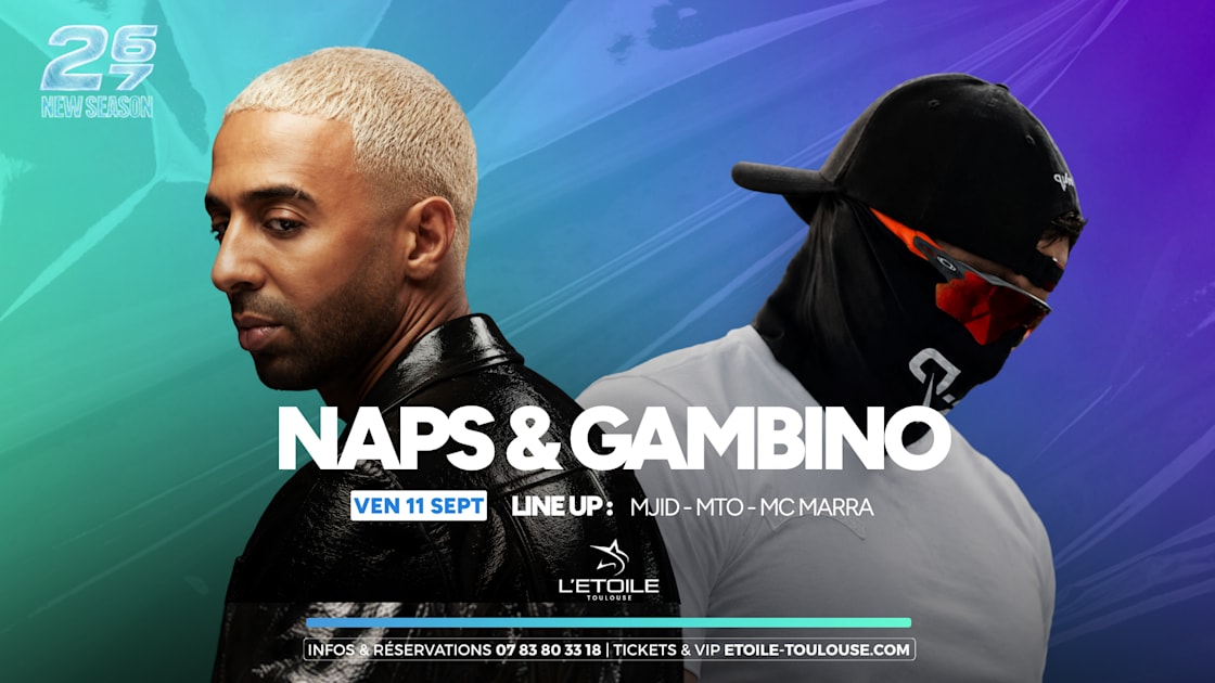 Affiche Showcase Naps & Gambino, Toulouse · Billets Shotgun