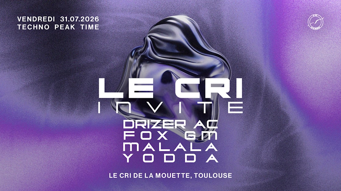 Yodda YM - Soirée techno le ven 31 juil. à le Cri de la mouette