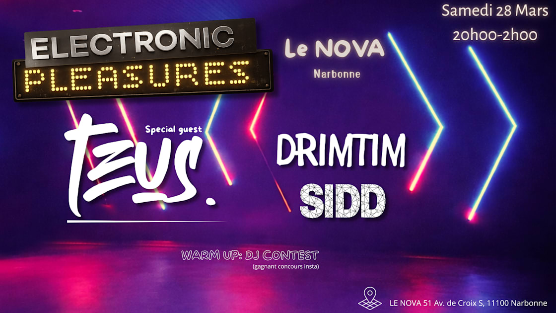 DRIMTIM - Soirée techno le sam 28 mars à 51 Avenue de Croix Sud, 11100 Narbonne, France