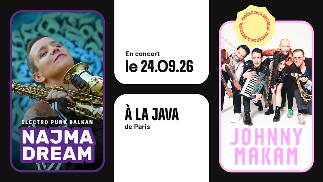 Affiche Johnny Makam + Najma Dream, Paris · Billets Shotgun
