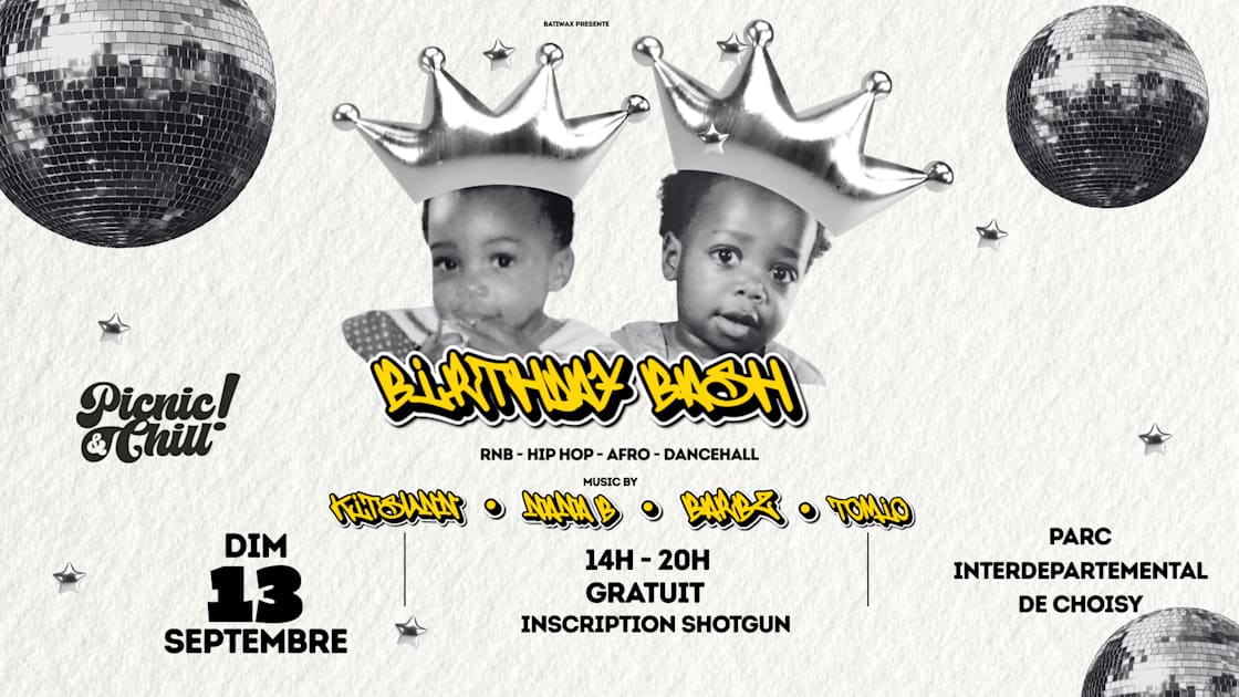 Affiche Picnic And Chill - Birthday Bash, Créteil · Billets Shotgun