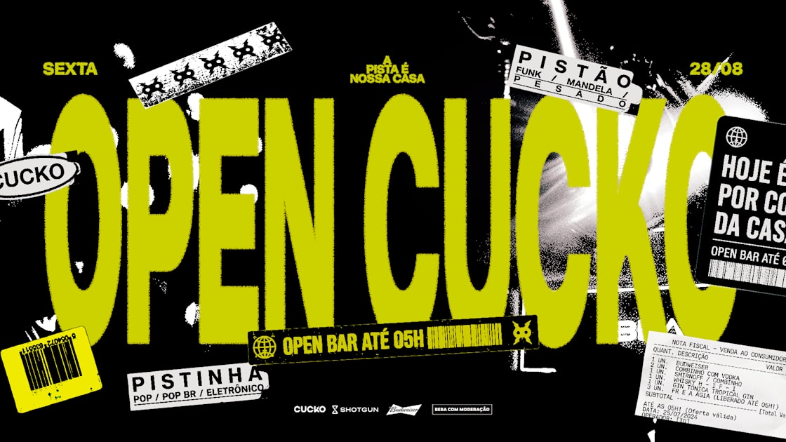 Capa de Open Cucko :: Open Bar :: 28.08 @Cucko