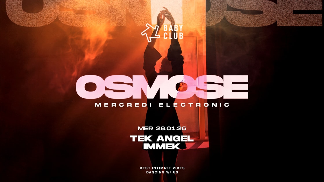 Flyer Osmose : Tek Angel + Immek
