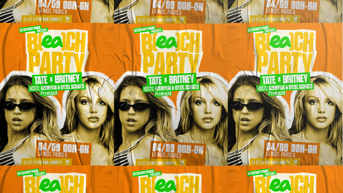 Affiche B(Ea)Ch Party #10 - Britney X Tate Mac Rae, Paris · Billets Shotgun