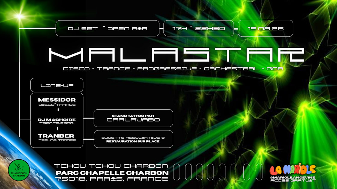 Messidor - Soirée techno le sam 15 août à Parc Chapelle Charbon