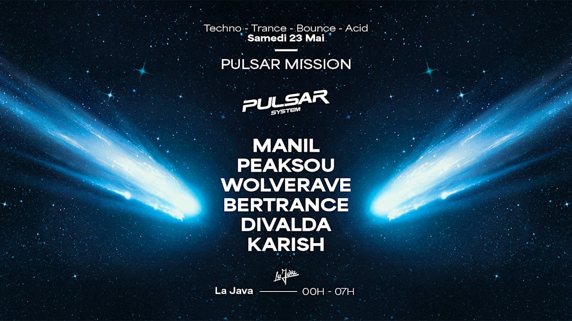 KARISH - Soirée techno le sam 23 mai à La Java