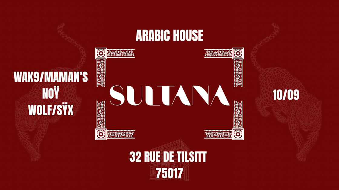 Affiche Sultana X Tilsitt |10/09|, Paris · Billets Shotgun