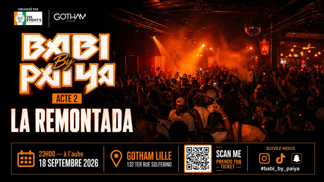 Affiche Babi By Paiya 2, Lille · Billets Shotgun