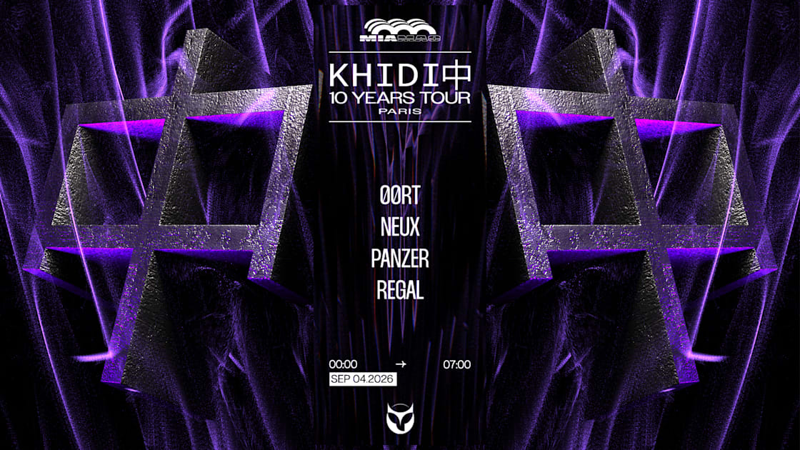 Affiche Khidi 10 Ans X Khaos : Regal, Neux, 00rt &amp; Panzer, Paris · Billets Shotgun