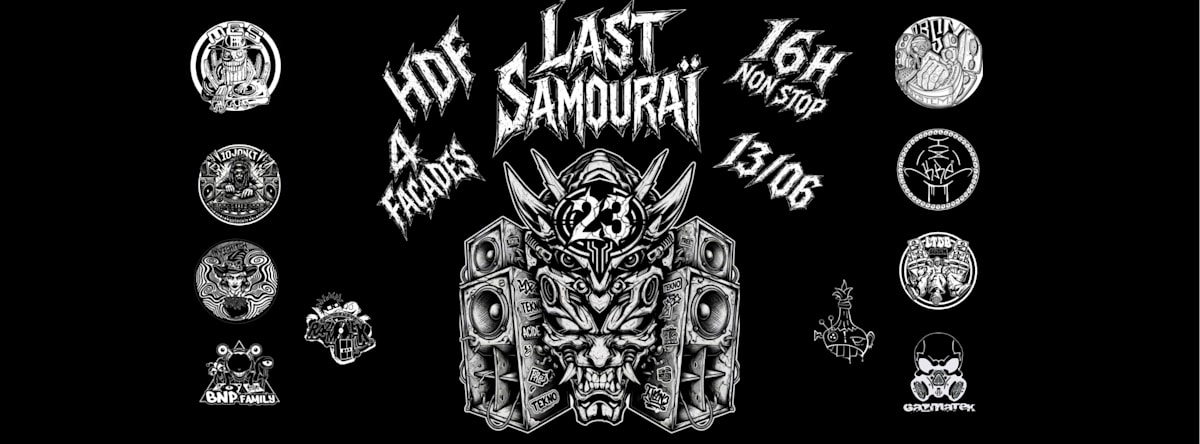 The Last Samouraï / Benefit Multi Collab - Soirée techno le sam 13 juin à Lille