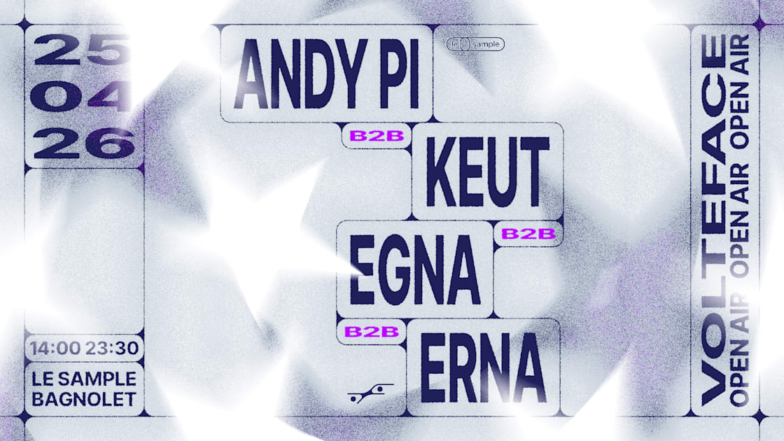 ERNA - Soirée techno le sam 25 avr. à Le Sample