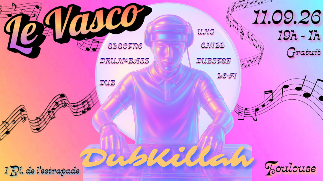 Affiche Vasco W/ Dubkillah, Toulouse · Billets Shotgun