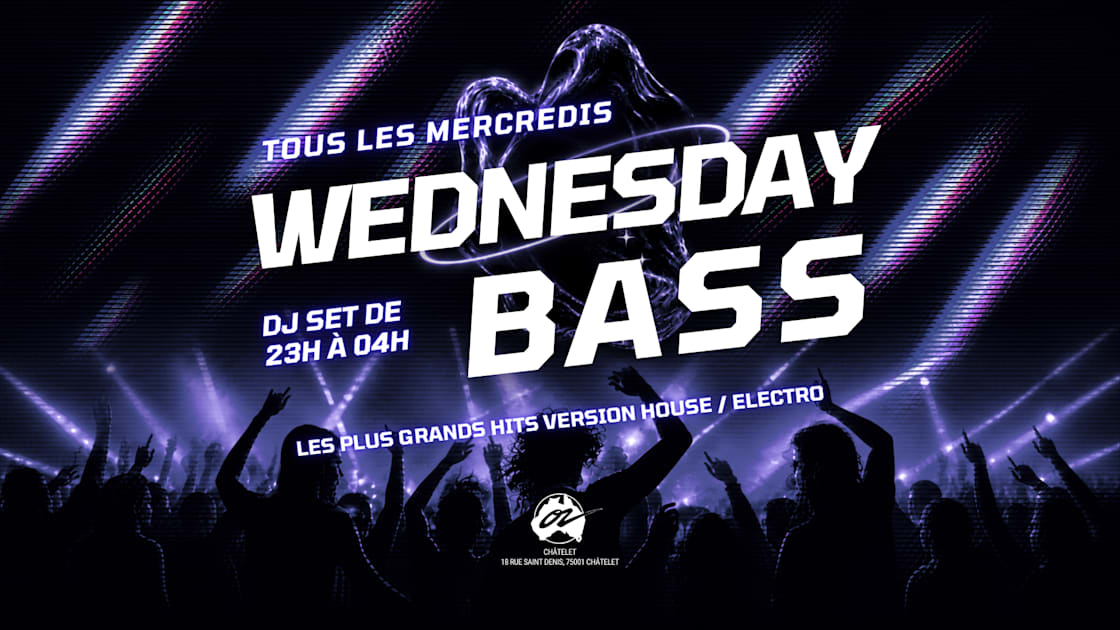 Affiche Wednesday Bass - 30/09, Paris · Billets Shotgun