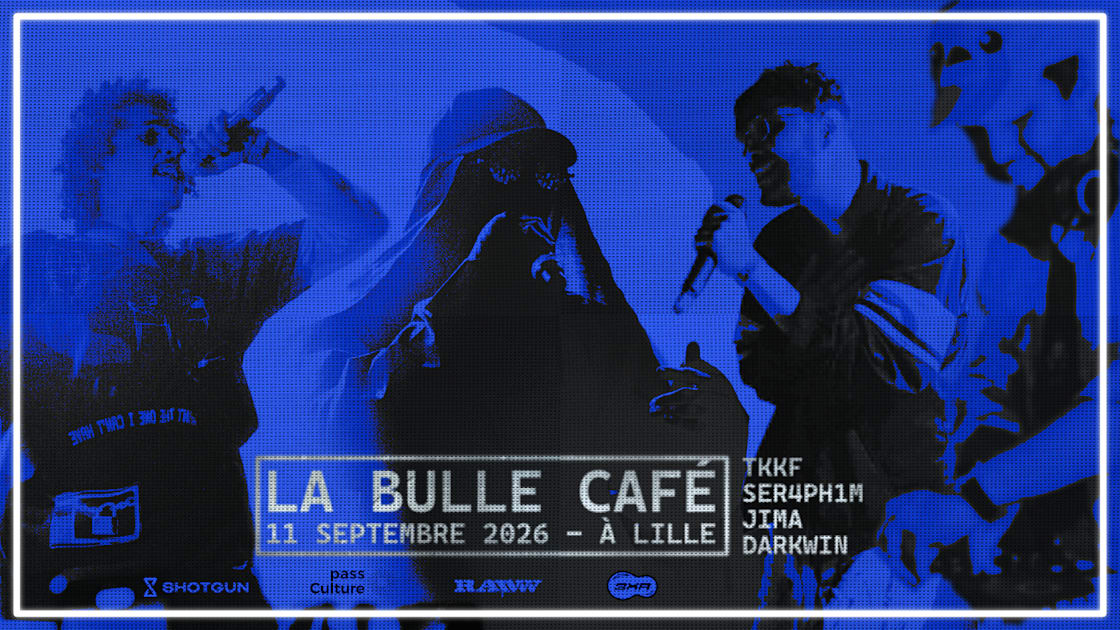 Affiche Rawww: Tkkf, Jima, Darkwin, Ser4ph1m À La Bulle Café, Lille · Billets Shotgun