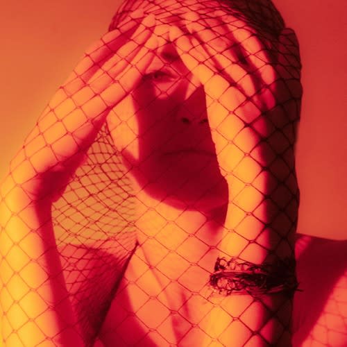is a rose toy loud Draped in red.#wickedsolesofficial #fishnets #rednails #stockings  #heelsofinstagram main image 0