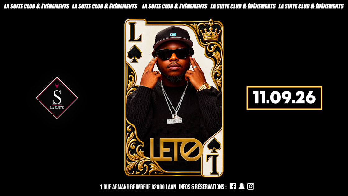 Affiche Leto La Suite Laon, Laon · Billets Shotgun