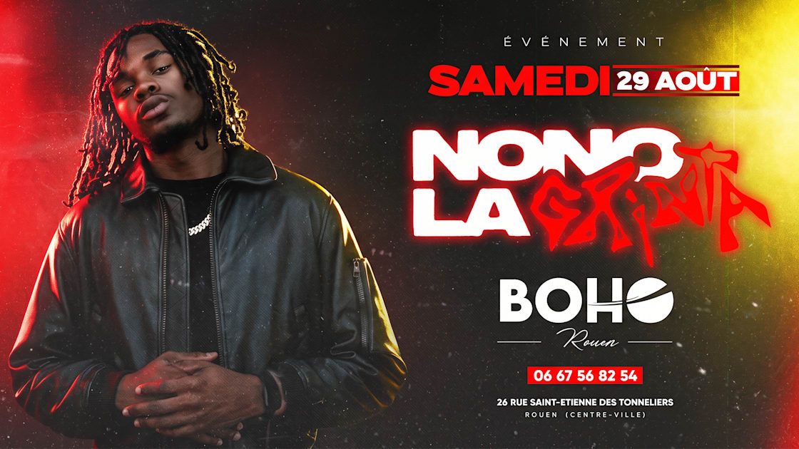 Affiche Showcase Nono La Grinta ( Suite Annulation Bilouki), Rouen · Billets Shotgun