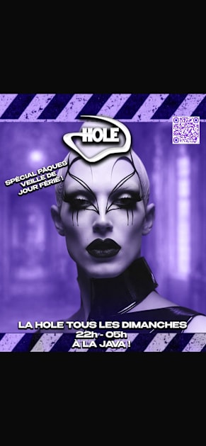 Hole Eggstra Kinky - Soirée techno le dim 5 avr. à La Java