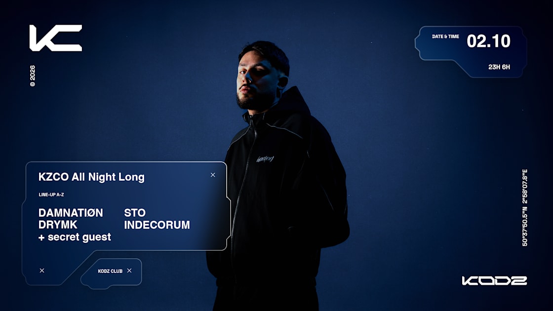 Affiche Kodz Presents : Kzco Anl, Sto, Indecorum, Damnatiøn &amp; More, Englos · Billets Shotgun
