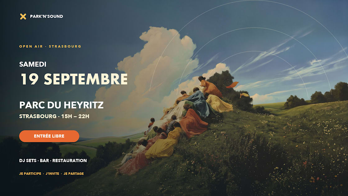 Affiche Park’N’Sound #3 — Parc Du Heyritz — Open Air Gratuit, Strasbourg · Billets Shotgun