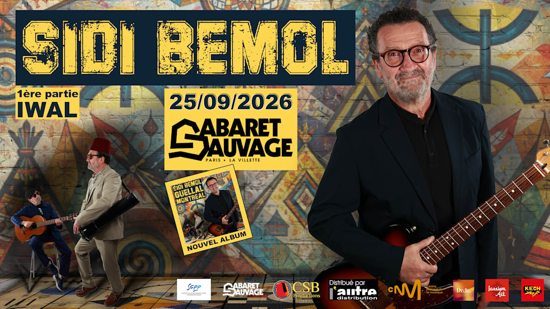 Affiche Sidi Bemol 25.09.2026, Paris · Billets Shotgun