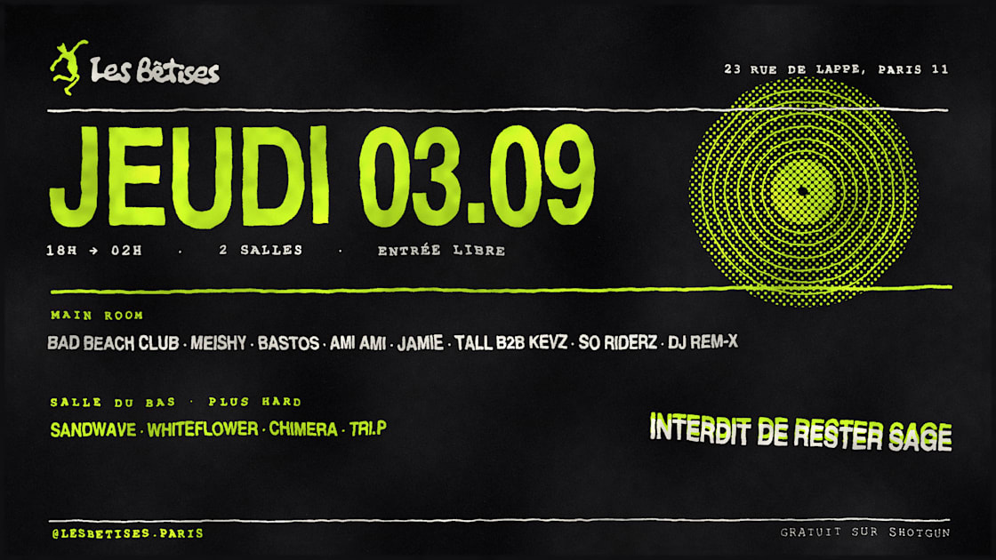 Affiche Open Platines 03/09, Paris · Billets Shotgun