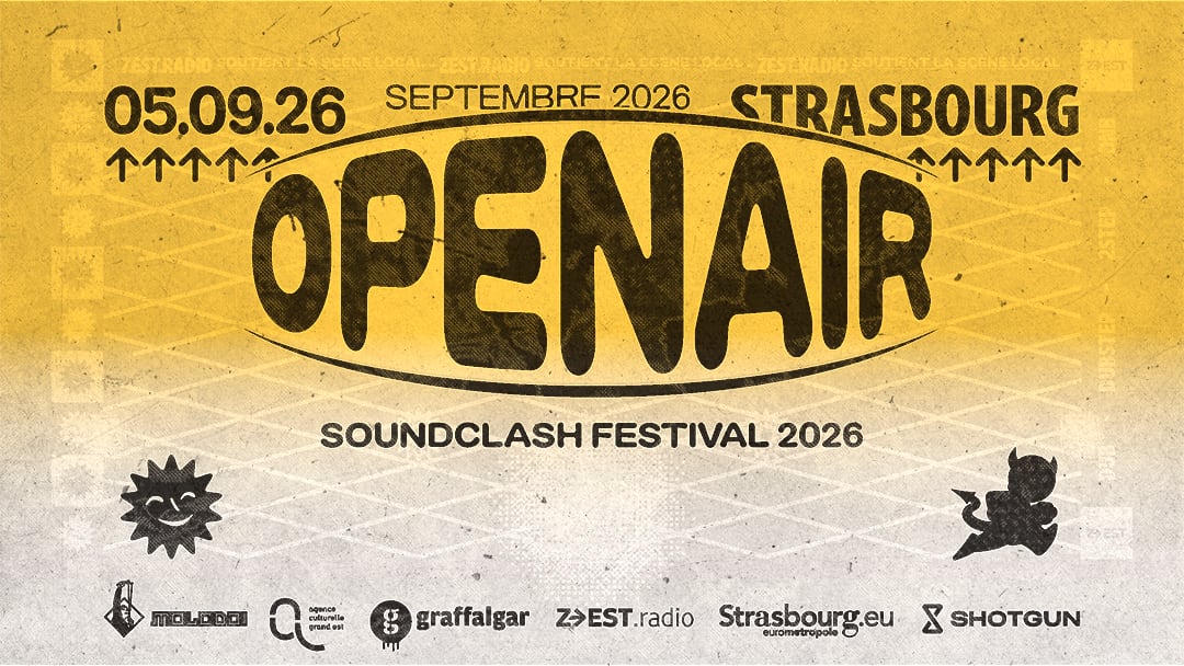 Affiche ☀️ Open Air Gratuit ☀️ • Soundclash Festival 2026, Strasbourg · Billets Shotgun