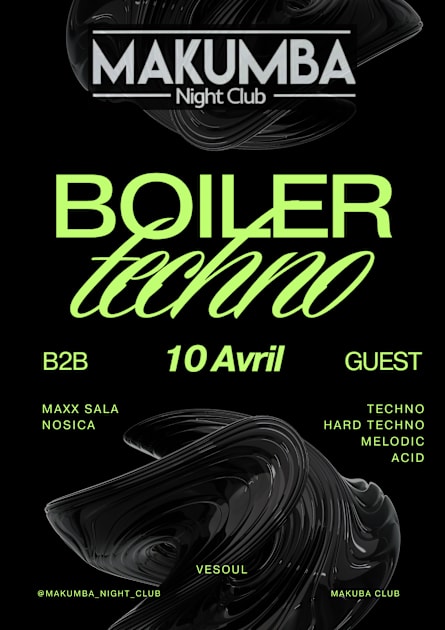 SALA - Soirée techno le ven 10 avr. à Makumba club