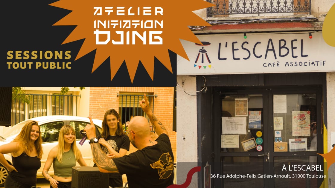 Atelier Découverte Du Djing - Pour Tous.Tes (15 Avr) - Soirée techno le mer 15 avr. à L'Escabel