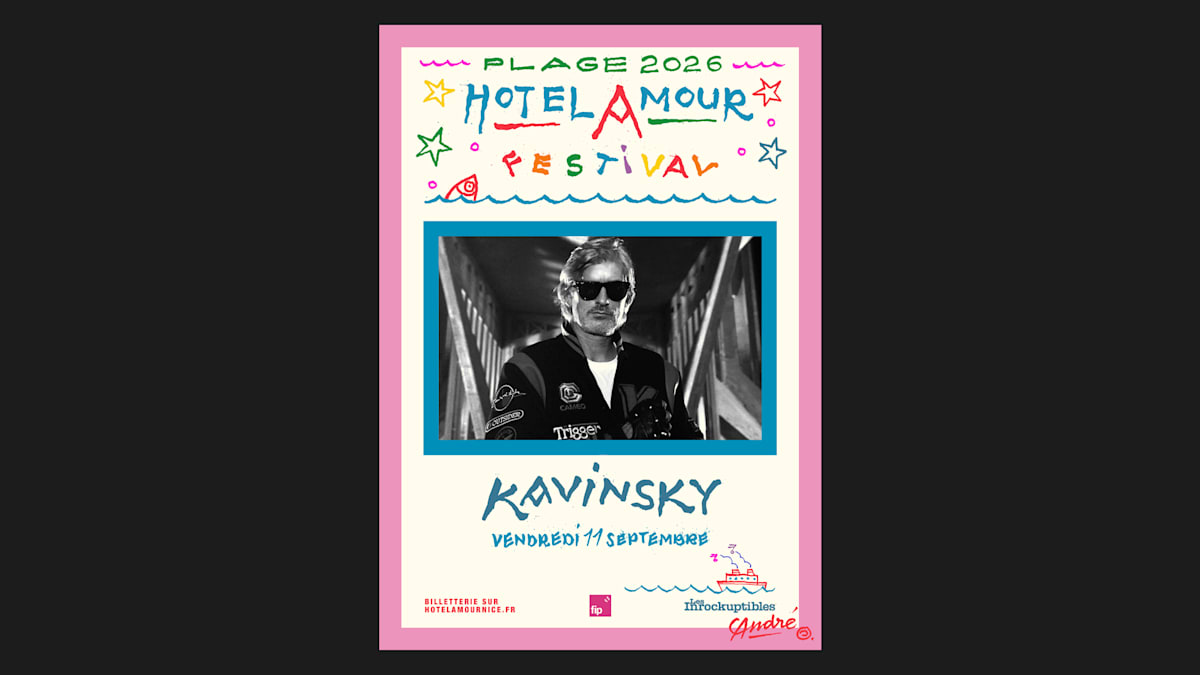 Kavinsky DJ set at Plage de l'Hotel Amour Nice — Hotel Amour Festival 2026
