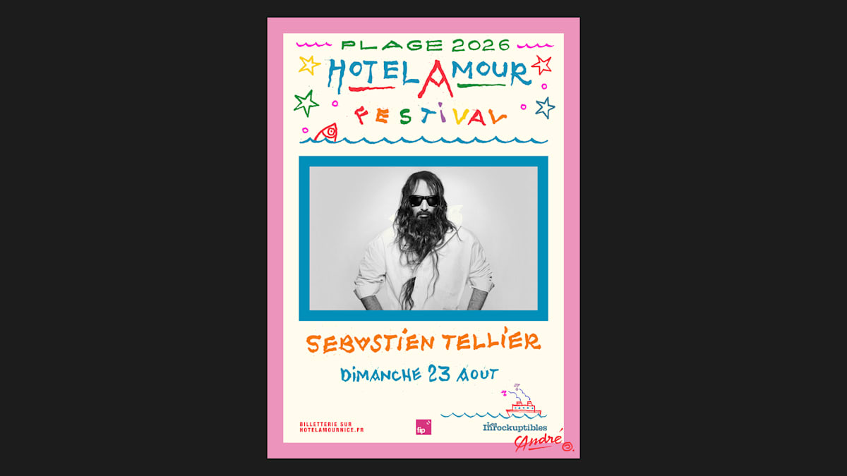 Sébastien Tellier live concert at Plage de l'Hotel Amour Nice — Hotel Amour Festival 2026