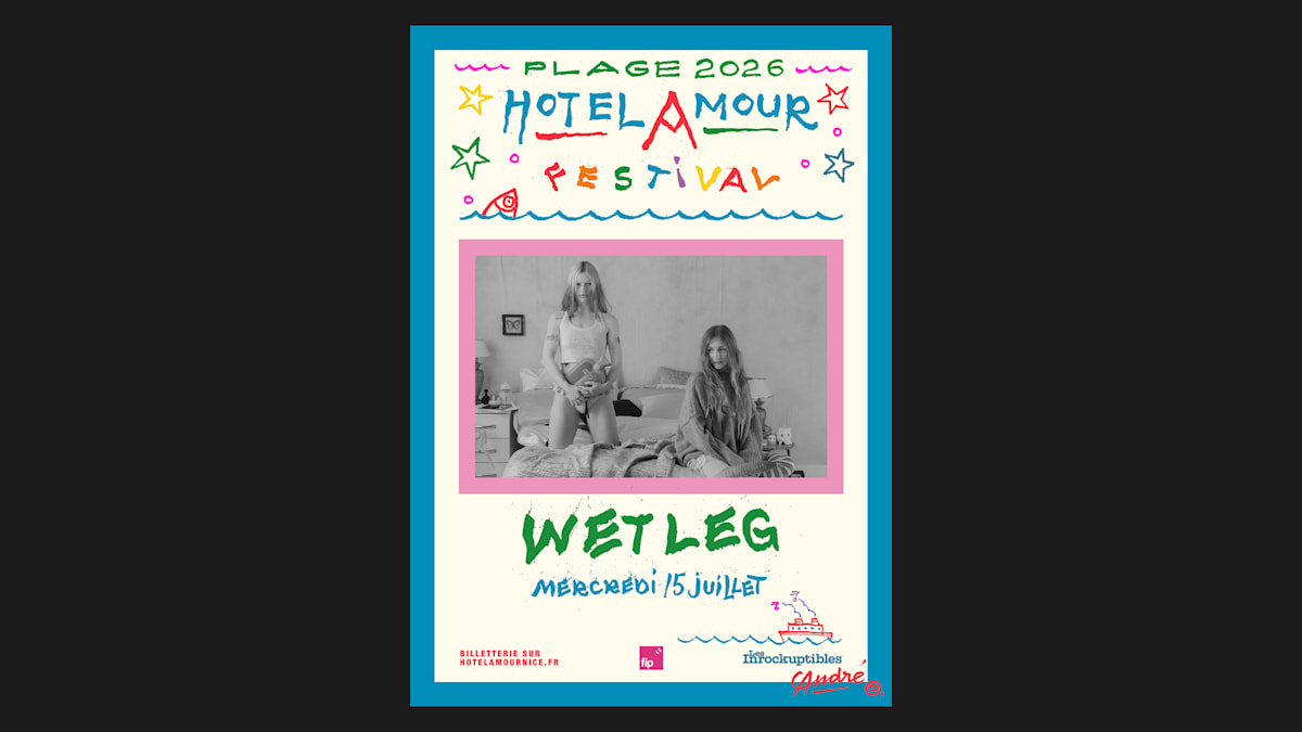 Wet Leg live concert at Plage de l'Hotel Amour Nice — Hotel Amour Festival 2026