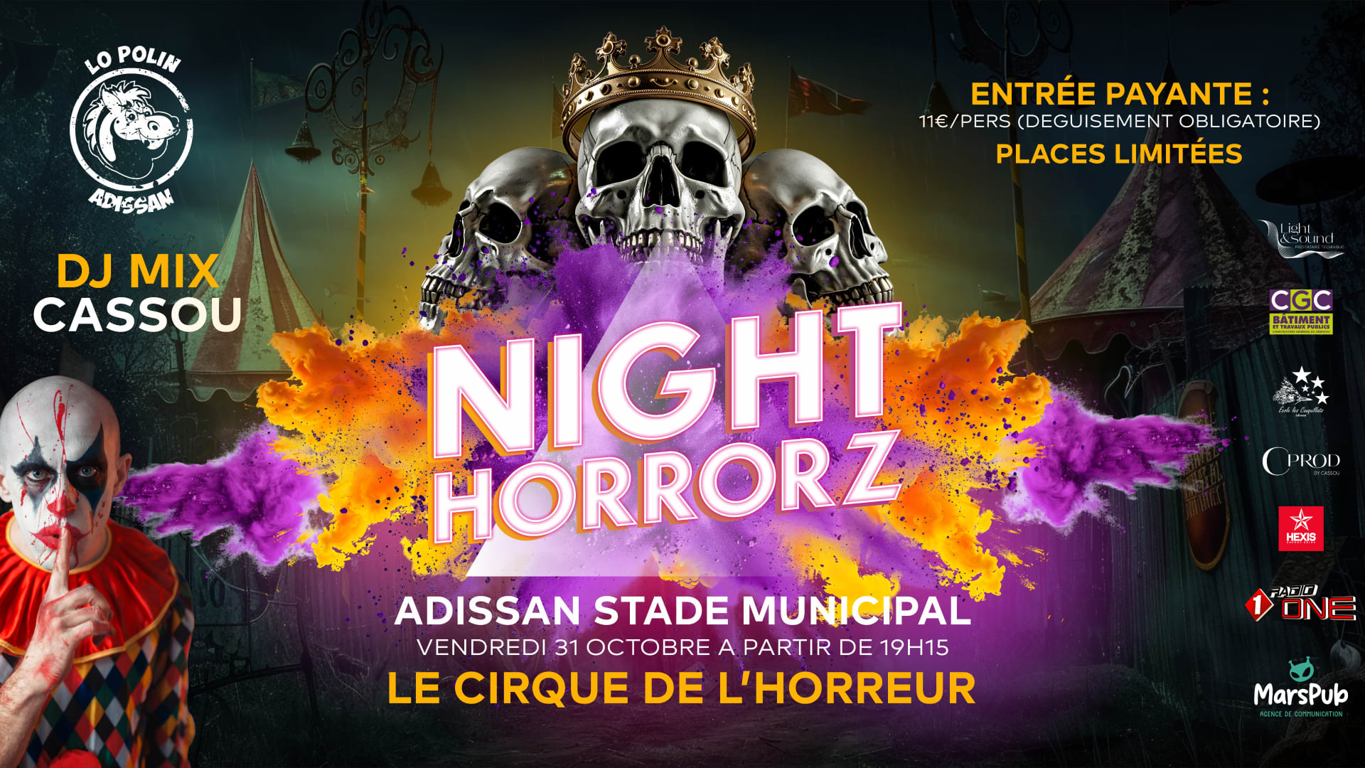 Night Horrorz - Halloween 31 Octobre 2025