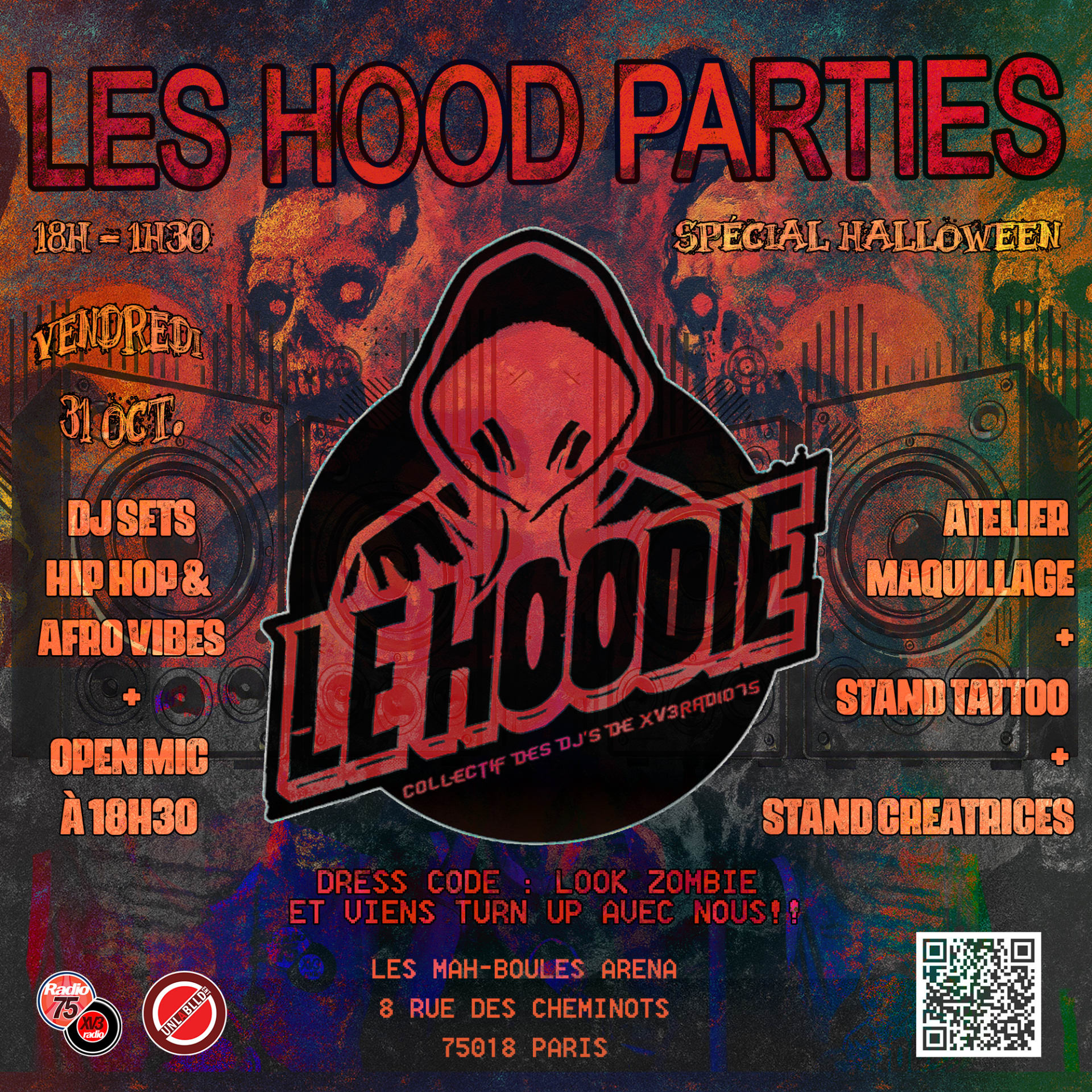31 Octobre - Halloween Hood Party + Openmic