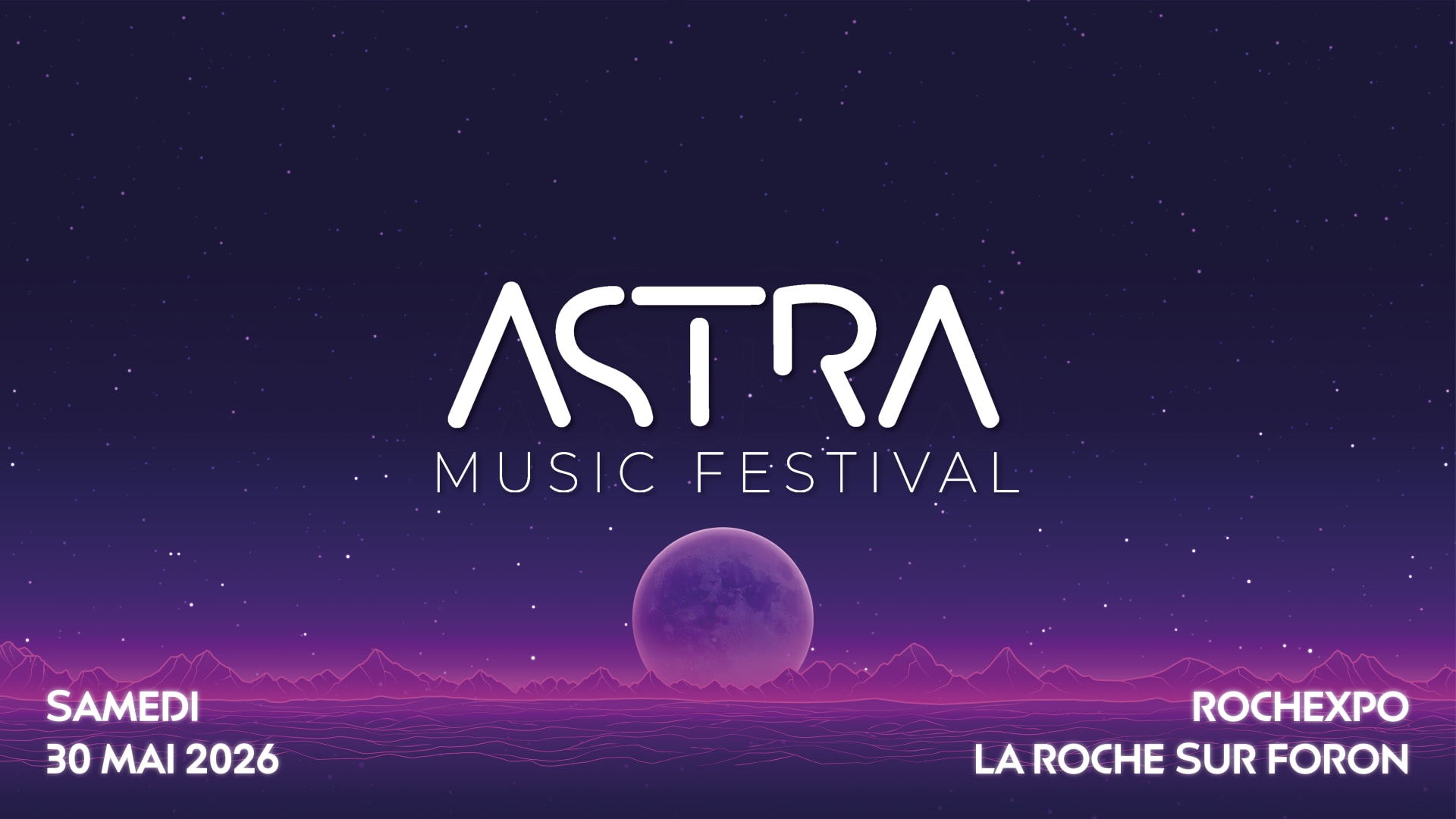 L’Astra Music Festival revient le 30 mai 2026 à La Roche-sur-Foron pour 10 h non-stop de pure électro ! Ambiance techno, house et EDM au Rochexpo dès 16 h, un rendez-vous printanier immanquable ! Places dispo 🎟️